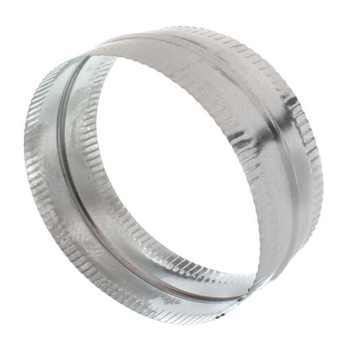 8" Galvanized Connector for Rigid, Semi-rigid, and Flexible Duct