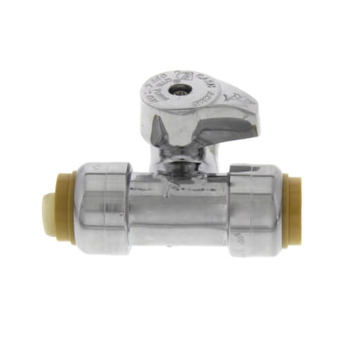 1/2" Sharkbite x 1/2" Sharkbite x 3/8" Compression Tee Stop (Lead Free)