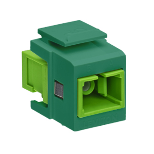 Main product image of Quickport, Simplex Sc Adapter, Sm/apc, Zirconia Ceramic, Female Front/back (Green)