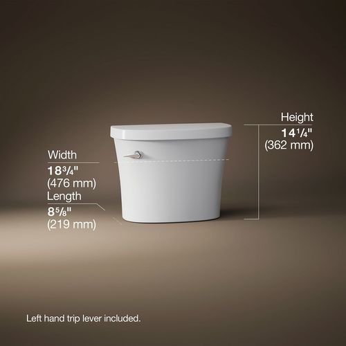 Main product image of Kingston 1.28 gpf Left-Hand Toilet Tank (White), K-25100-0