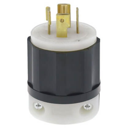 2511 - Leviton 2511 - Industrial Grade Locking Plug, 4P, 20A, NEMA