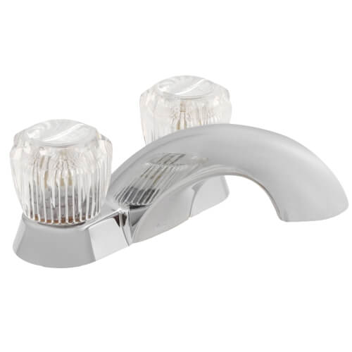 Main product image of Classic Two Handle Centerset Lav Faucet w/ Clear Handles (Metal Pop-Up Drain), 2522LF-MPU