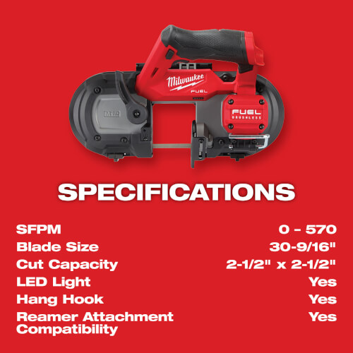 252920 Milwaukee 252920 M12 FUEL Compact Band Saw