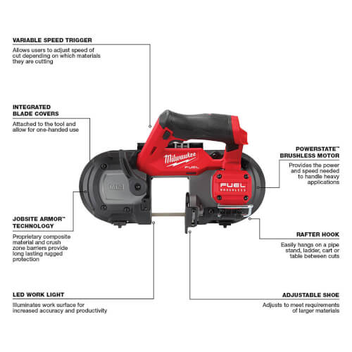 252920 Milwaukee 252920 M12 FUEL Compact Band Saw