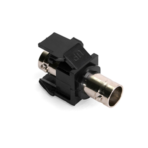 Main product image of Bnc Feedthrough Quickport, Connector, Nickel-plated, 50 Ohm (Black) Housing