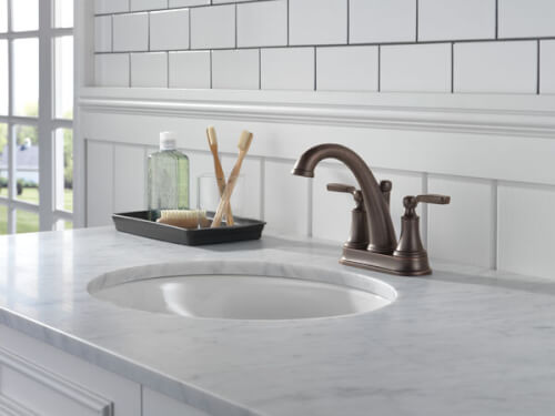 Main product image of Woodhurst Two Handle Bathroom Faucet (Venetian Bronze), 2532LF-RBMPU