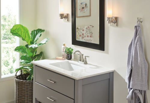 Main product image of Woodhurst Two Handle Bathroom Faucet (Stainless), 2532LF-SSMPU