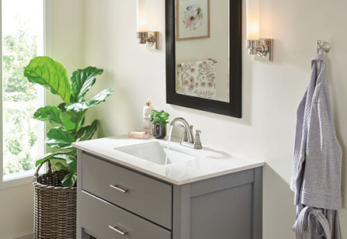 Main product image of Woodhurst Two Handle Bathroom Faucet (Stainless), 2532LF-SSMPU