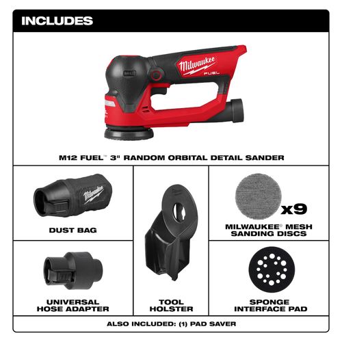 Main product image of M12 FUEL 3" Random Orbital Detail Sander