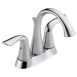 Main product image of Lahara Two Handle Centerset Bathroom Faucet (Chrome, Metal Pop-Up Drain, DST), 2538-MPU-DST
