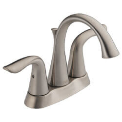 Main product image of Lahara Two Handle Centerset Bathroom Faucet (Stainless, Metal Pop-Up Drain, DST), 2538-SSMPU-DST