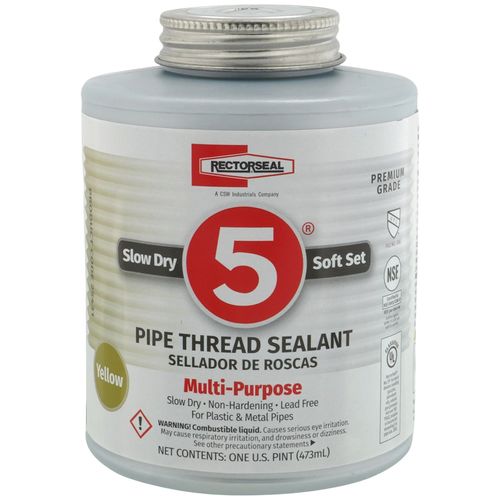 Main product image of RectorSeal No. 5 Pipe Thread Sealant w/ Brush Top (16 oz.)