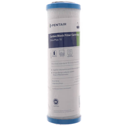 Main product image of ChlorPlus 10, Chloramine Reduction Carbon Block Specialty Filter Cartridge (1 Micron)