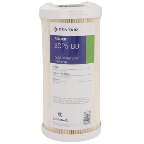 ECP5-BB, Big Blue Pleated Cellulose Polyester Sediment Filter Cartridge (5 Microns)
