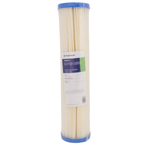 Main product image of ECP20-20BB, Big Blue Pleated Cellulose Polyester Sediment Filter Cartridge (20 Microns)