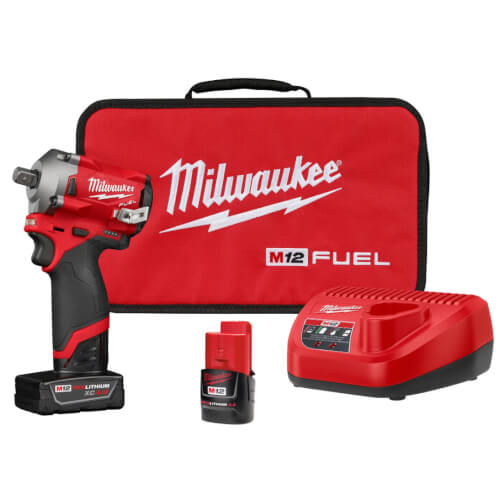 Main product image of M12 Fuel 1/2" Stubby Impact Wrench w/ Pin Detent Kit
