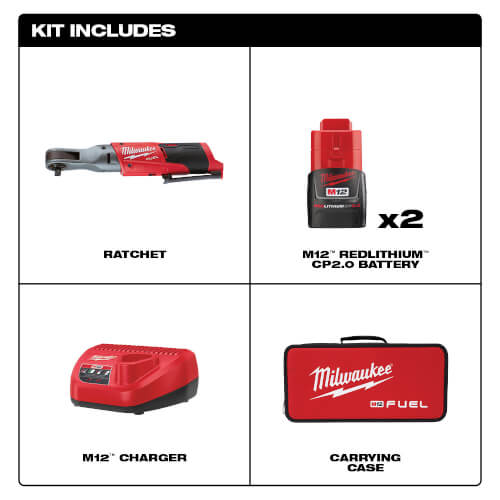 Main product image of M12 Fuel 3/8" Ratchet Kit