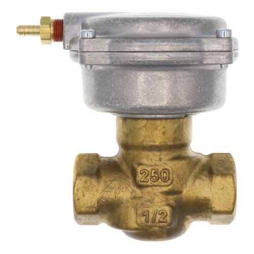 Main product image of 1/2" 2-Way N/C Brass Valve Actuator, 10-15 PSI, Female x Female (2.5 Cv)