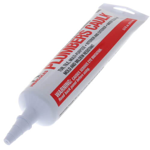 5.5 Fluid Oz. Plumbers Caulk Tube - White