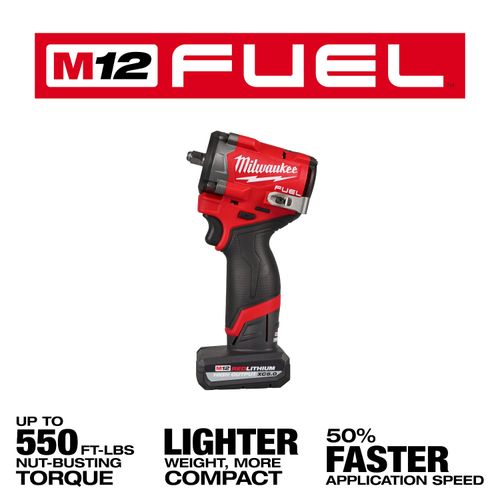 Main product image of M12 FUEL Stubby 3/8" Impact Wrench Kit