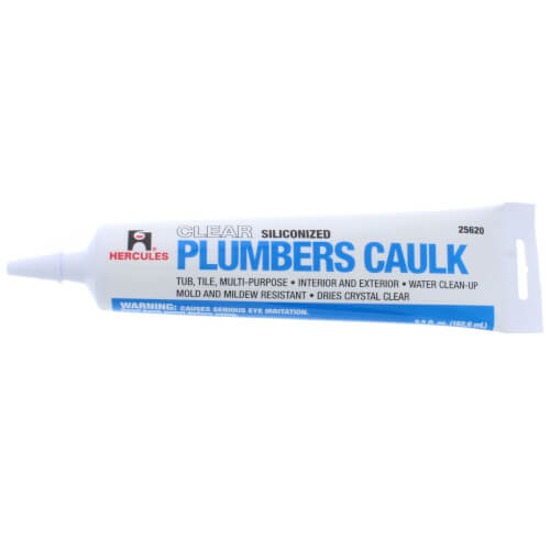25620 Hercules 25620 5.5 Fluid Oz. Tube Plumbers Caulk Clear