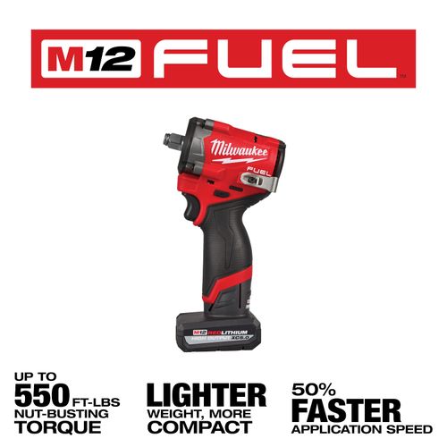 Main product image of M12 FUEL Stubby 1/2" Impact Wrench Kit