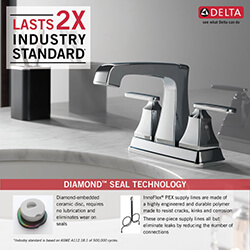 Main product image of Ashlyn Two Handle Centerset Bathroom Faucet (Chrome), 2564-MPU-DST