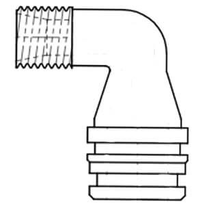 1/4" OD Tube Riser Elbow