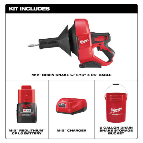 Main product image of M12 Drain Snake Kit
