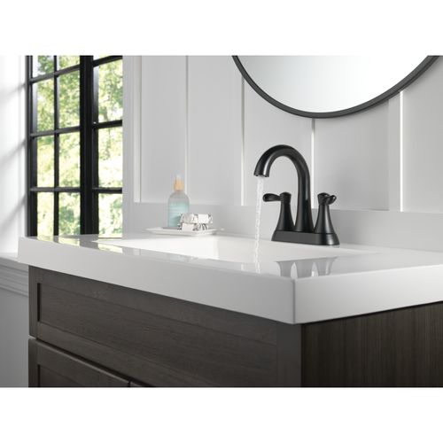 Main product image of Esato 2 Handle Centerset Bathroom Faucet (Matte Black), 25897LF-BL
