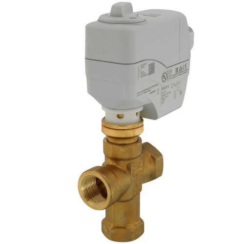 Main product image of 3/4" 3-Way FNPT Non-Spring Return Mixing Valve Actuator Assembly 6.3 Cv