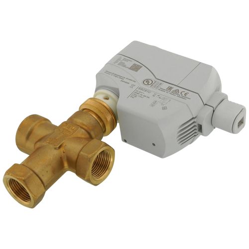 Main product image of 3/4" 3-Way FNPT Non-Spring Return Mixing Valve Actuator Assembly 6.3 Cv