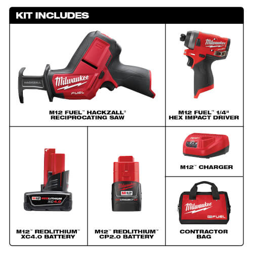 Main product image of M12 Fuel Impact Kit w/Hackzall (2- Piece)