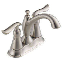 Main product image of Linden Two Handle Centerset Bathroom Faucet (Stainless, Metal Pop-Up Drain, DST), 2594-SSMPU-DST