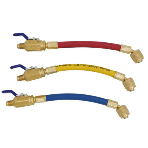 25980 Yellow Jacket 25980 3Pack 1/4" FlexFlow Adapters (9" Length)