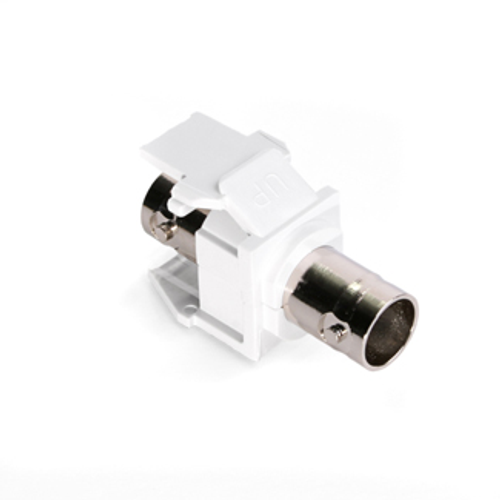 Main product image of Bnc Feedthrough Quickport, Connector, Nickel-plated, 50 Ohm (White) Housing