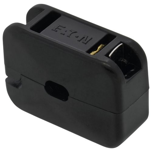 Main product image of Residential Straight Blade Connector, 10A, 2P, 2W, Non-Grounding - Black (125V)