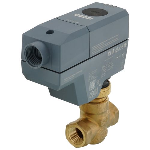 Main product image of 1/2" NPT x Union Male Powermite MT Series 2-Way N.O. Valve Actuator Assembly, 24Vac, 0.4 Cv