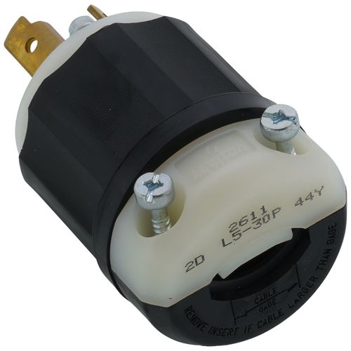 2611 - Leviton 2611 - Industrial Grade Locking Plug, 30A, 2P, NEMA L5 ...