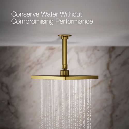 Main product image of Honesty 8" Rain Showerhead, 1.75 GPM (Moderne Brass), K-26148-G-2MB