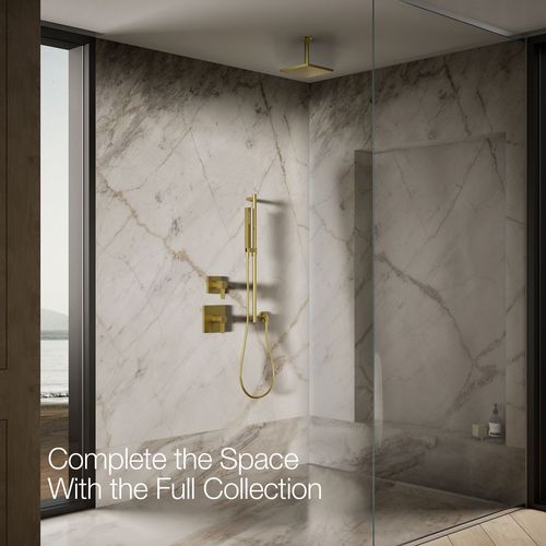 Main product image of Honesty 8" Rain Showerhead, 1.75 GPM (Moderne Brass), K-26148-G-2MB