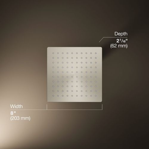 Main product image of Honesty 8" Rain Showerhead, 1.75 GPM (Brushed Nickel), K-26148-G-BN