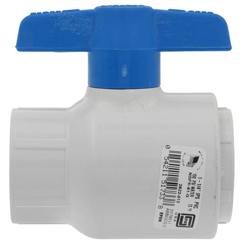 Main product image of 1-1/4" PVC Utility Ball Valve w/ O-Ring (Socket)
