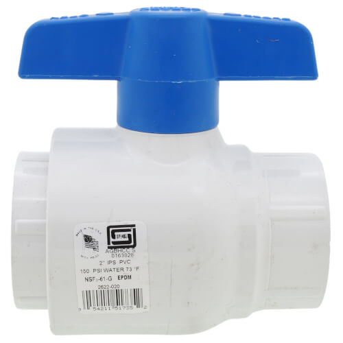 Main product image of 2" PVC Utility Ball Valve w/ O-Ring (Socket)