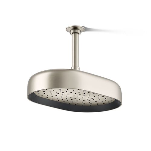 Main product image of Oblong 12" Single-Function Rainhead, 2.5 GPM (Vibrant Brushed Nickel), K-26293-BN