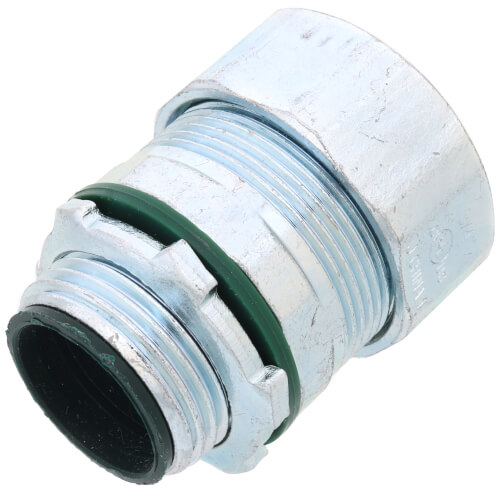 3/4" Rigid Steel Raintight Connector, Compression Type with Insulated Throat