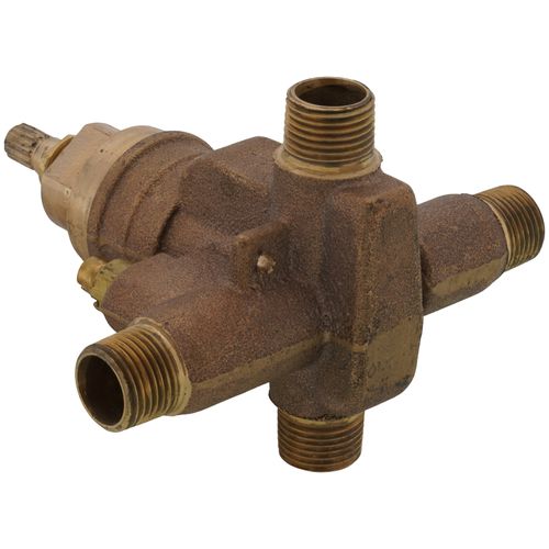 Main product image of 1/2" Universal Temptrol Pressure Balancing Tub and Shower Valve Body With Easy Service Stops 