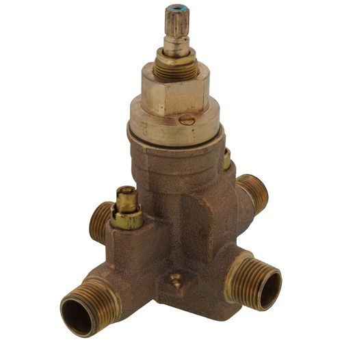 Main product image of 1/2" Universal Temptrol Pressure Balancing Tub and Shower Valve Body With Easy Service Stops 