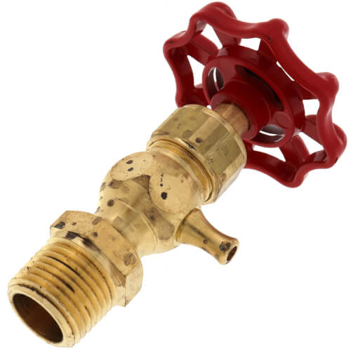 1/2" Compression Gauge Cock (Aluminum Wheel, Up to 250 psig, Metal Seat)