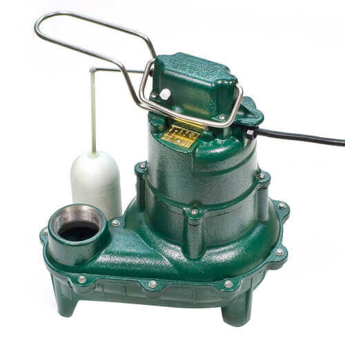 Model D264 Waste-Mate Automatic Cast Iron Sewage Pump - 230 V, 0.4 HP